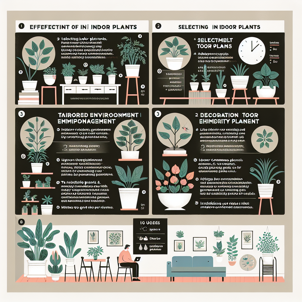[주제]
효율적인 식물 관리: 초보자를 위한 실내 식물 가이드

[개요]

1. 실내 식물 선택하기
   – 실내에서 기르기 좋은 식물 종류 소개
   – 각 식물의 기본 요구조건과 특징
   – 초보자가 쉽게 기를 수 있는 식물 추천

2. 실내 환경 맞춤 관리법
   – 햇빛, 온도, 습도 조절 방법
   – 실내 환경에 맞는 물주기와 시비 방법
   – 계절에 따른 환경 변화에 적응하기

3. 흔한 실내 식물 문제 해결법
   – 잎의 변색, 식물 병충해 등 흔한 문제들
   – 각 문제에 대한 원인 분석과 해결책
   – 예방을 위한 관리 팁

4. 실내 식물의 장식 및 배치 아이디어
   – 공간별 식물 배치 아이디어
   – 식물을 활용한 인테리어 스타일링 팁
   – 식물과 함께 하는 공간의 효과적인 활용법

5. 식물 관리 도구 및 앱 추천
   – 초보자에게 유용한 도구 소개
   – 식물 관리에 도움이 되는 앱 및 기술 활용법
   – 각 도구의 특징과 사용법 비교