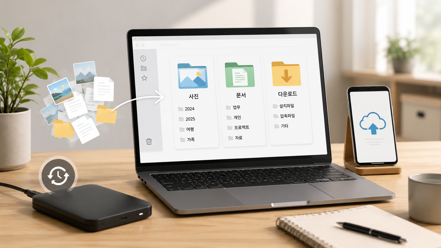 디지털 파일 정리 방법: 사진·문서·다운로드 폴더 정리 순서