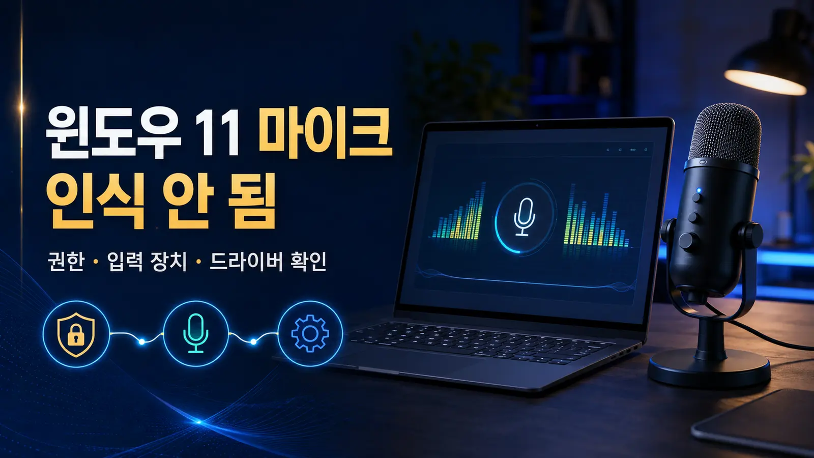 윈도우 11 마이크가 인식되지 않을 때, 권한·입력 장치·드라이버 확인 순서