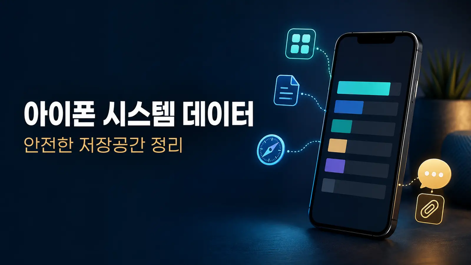 아이폰 시스템 데이터가 너무 클 때, 저장공간 안전 정리 순서